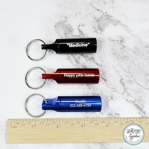 Paquet de 3 porte-clés pour étui à pilules
