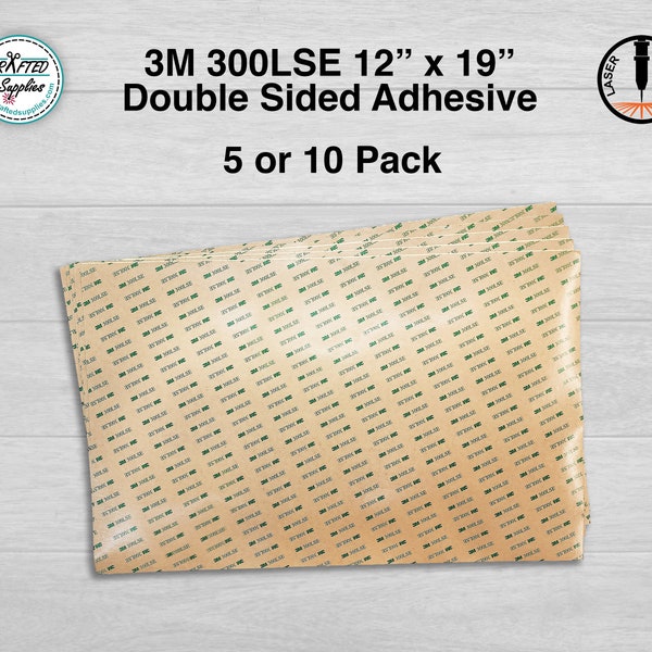 3M 300LSE Double Sided Tape 12" x 19" Sheet