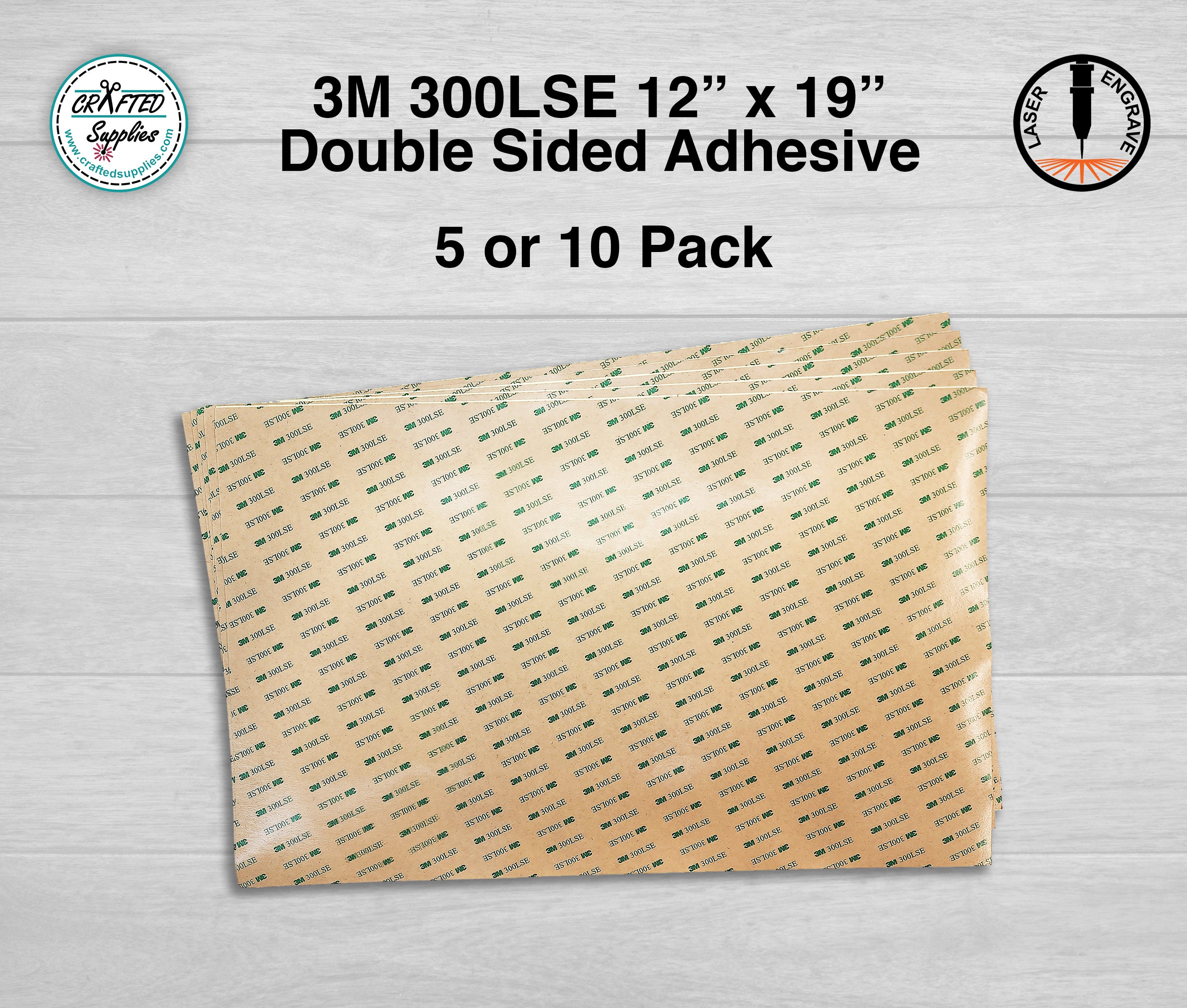 3M 300LSE Adhesive Sheets 10cm X 20cm 3.9 Inch X 7.8 Inch Easy to