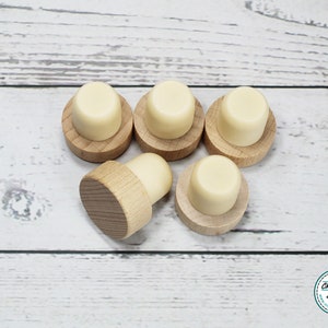 Wood Wine Stopper 5-pack