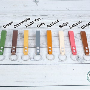 Genuine Leather Loop Keychain, Glowforge Laser Supplies - Etsy