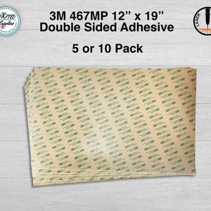 3M 467MP Double Sided Tape 12" x 19" Sheet