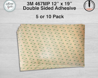 3M 467MP Double Sided Tape 12" x 19" Sheet