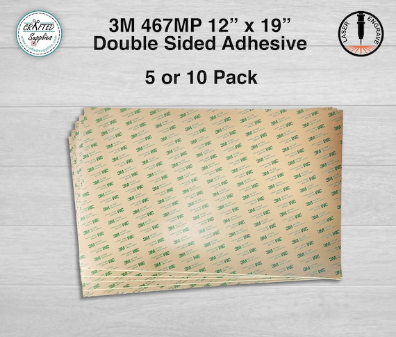 3M 467MP Double Sided Tape 12" x 19" Sheet