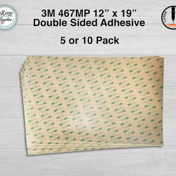 3M 467MP Double Sided Tape 12" x 19" Sheet