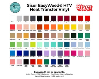 Siser Easyweed HTV 15 X 12, Heat Transfer Vinyl 