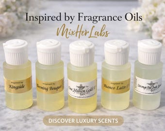 Inspired Fragrance Oil Sampler Sets | Bianco Latte, Blooming Bouquet, One Million Gold