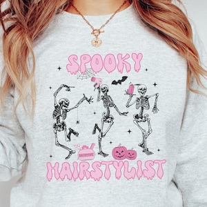 Halloween Hairstylist Sweatshirt • Spooky Hair Stylist Sweater • Hairstylist Gifts • Hair Dresser Fall • Cosmetologist Gifts • Cosmetology