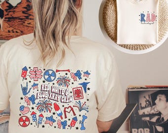 Radiology 4th of July Shirt • RAD Tech Work Tshirt • Red, White & Blue Xray Crew Tee • X-ray Tech Gifts • Radiology Department Gift • CT MRI