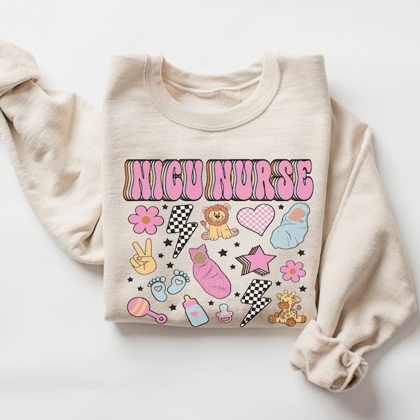 Retro NICU Sweatshirt • NICU Nurse Sweater • NICU Nurse Gifts • Neonatal Nursing • Neonatal Icu Rn Graduation • Neonatal Intensive Care Unit