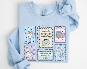 Speech Language Pathology Sweatshirt • SLP Coquette Work Sweater • Speech Therapy Crewneck • Speech Therapist • Speech Pathologist Gifts