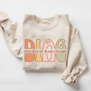 Educational Diagnostician Sweatshirt • Educational Diagnostician Gifts • School DIAG Sweatshirt • Retro DIAG Sweater • Graduation Gifts