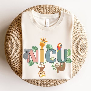 NICU Animal Shirt • NICU Nurse Tshirt • Neonatal Intensive Care Unit • NICU Nursing Graduate Gifts • Neonatal Icu Rn Tee • Appreciation Gift