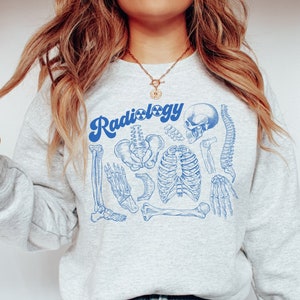 Radiology Sweatshirt • RAD Tech Skeleton Sweater • Radiology Gifts • Gift for Xray Tech • X-ray Technologist • CT MRI Tech Appreciation Gift