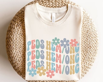 Pediatric Hematology Oncology Nurse Shirt • PEDS HEM ONC Tshirt • Boho Pediatric Cancer Nurse Gifts • Pediatric Hem Onc Nursing Crewneck Tee