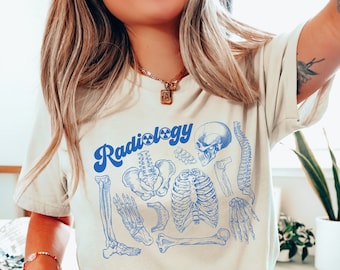 Radiology Shirt • RAD Tech Skeleton Tshirt • Radiology Gifts • Gift for Xray Tech • X-ray Technologist Tee • CT MRI Tech Appreciation Gift