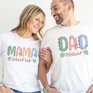 Mamasaurus & Dadasaurus Shirts • Mom and Dad Dinosaur Tshirt • Matching Family Dino Birthday Party Tee • Mama Dinosaur Crewneck • Dad Dino T