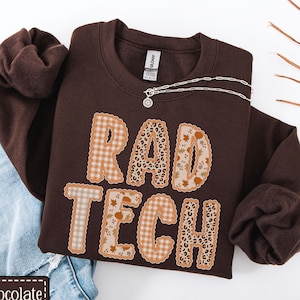 RAD Tech Fall Sweatshirt • X-ray Tech Autumn Sweater • Radiology Department Halloween • CT MRI Tech Thanksgiving Pullover • Radiology Gift