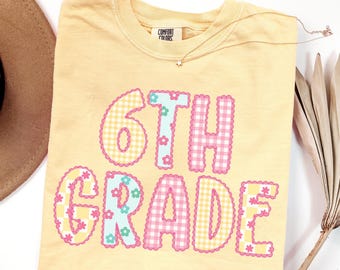 6th Grade Teacher Shirt • Comfort Colors Sixth Grade Teacher Back To School Tshirt • 6th Grade Teacher Gifts • Middle School Education Tees