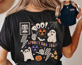 RAD Tech Halloween Shirt • Retro Radiology Holiday Tee • Personalized RT(R) Crewneck • Spooky X-ray Tech Gifts • Custom Fall Radiology Gift