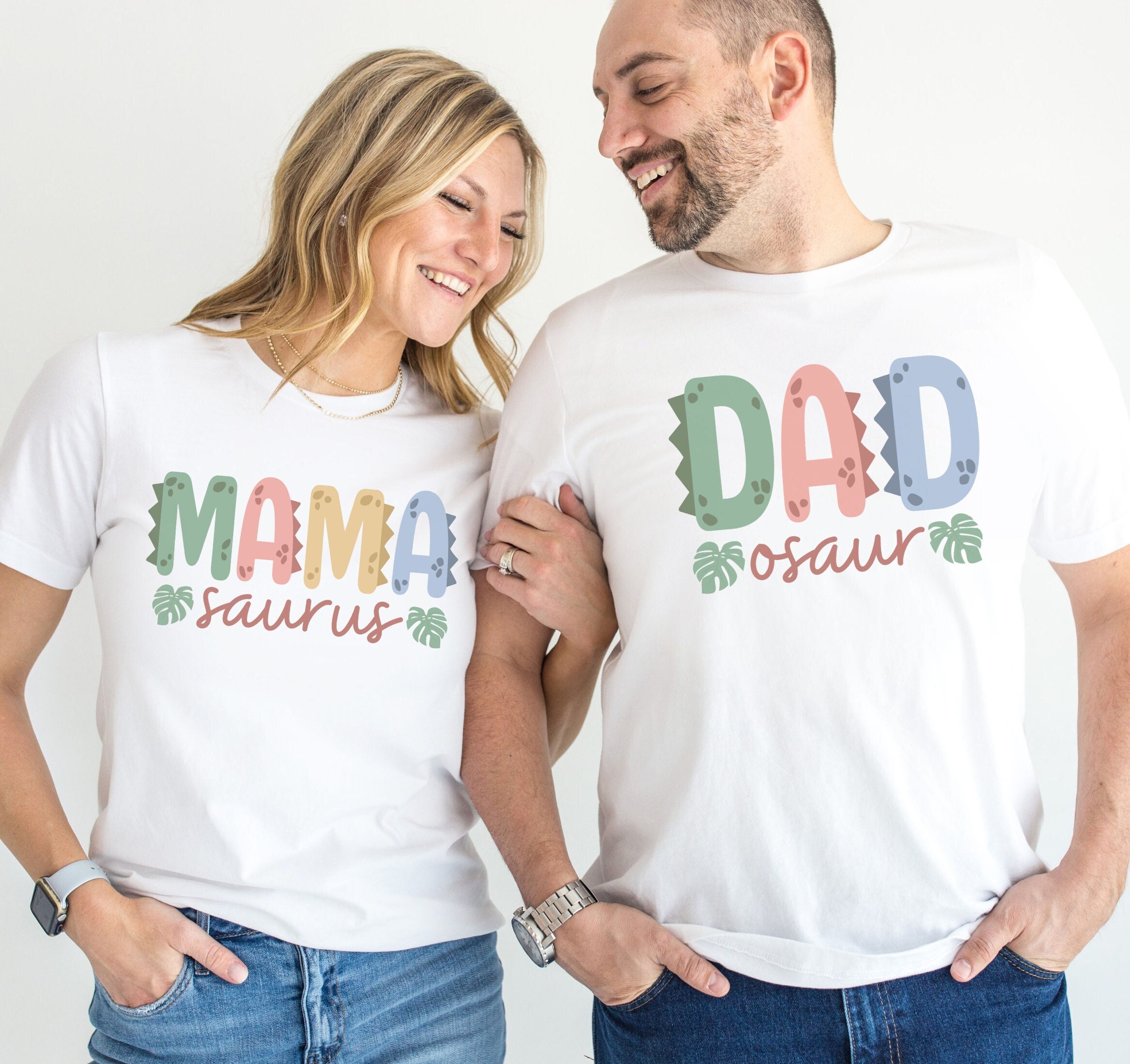 Mamasaurus & Dadasaurus Shirts • Mom and Dad Dinosaur Tshirt • Matching Family Dino Birthday Party Tee • Mama Dinosaur Crewneck • Dad Dino T