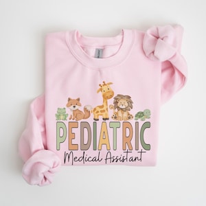 Pediatric Medical Assistant Sweatshirt • PEDS MA Animal Sweater • Pediatric Medical Assistant • PEDS Medical Assistant • Graduation Gift