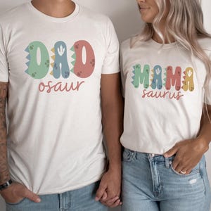 Mamasaurus & Dadosaur Shirts • Mama Dinosaur Birthday Party Tshirt • Dad Dino Bday Tee • Matching Family Birthday Shirts • Mom and Dad Tee