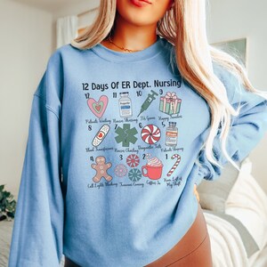 Nurse Christmas Lights Shine Bright Like A Call Light Women Sweatshirt Bleewtmnktsc