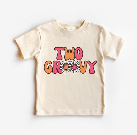 Two Groovy Shirt • 2 Groovy Toddler Tshirt • Turning Two Groovy Tee • Toddler / Kids Groovy Shirt • Groovy Birthday Party • Second Birthday