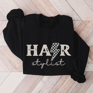 Retro Hair Stylist Sweatshirt • Hairstylist Sweater • Hair Dresser Gift • Cosmetology Gifts • Gift for Hair Stylists • Hairdresser Crewneck