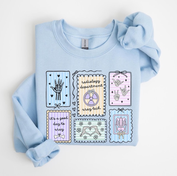 Xray Tech Stamp Sweatshirt • Radiology Coquette Sweater • RAD Tech Gift • X-ray Technologist • Radiology Department Gift • CT MRI Crewneck