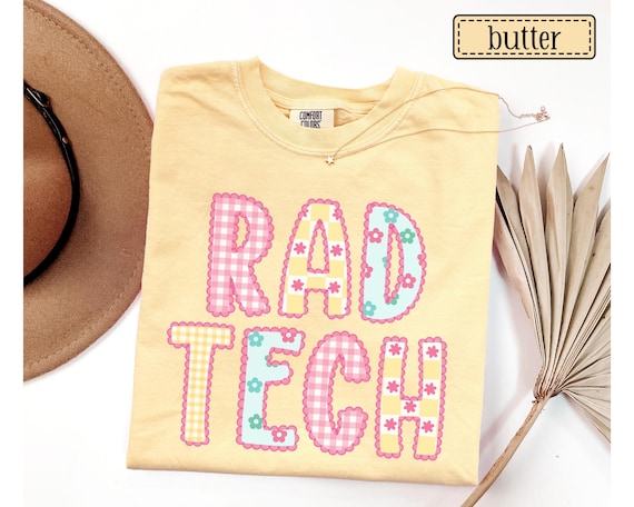 RAD Tech Shirt • Comfort Colors Xray Tech Tshirt • Colorful Lace Radiology Tech Tees • Gift for RAD Techs • X-ray Technologist • CT Mri Tech