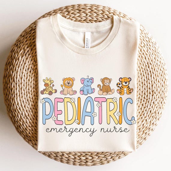 Pediatric Emergency Nurse Stuffed Animal Shirt • PEDS ER Work Tshirt • PEDS Emergency Nurse Gifts • Pediatric Er Nurse Appreciation Gift