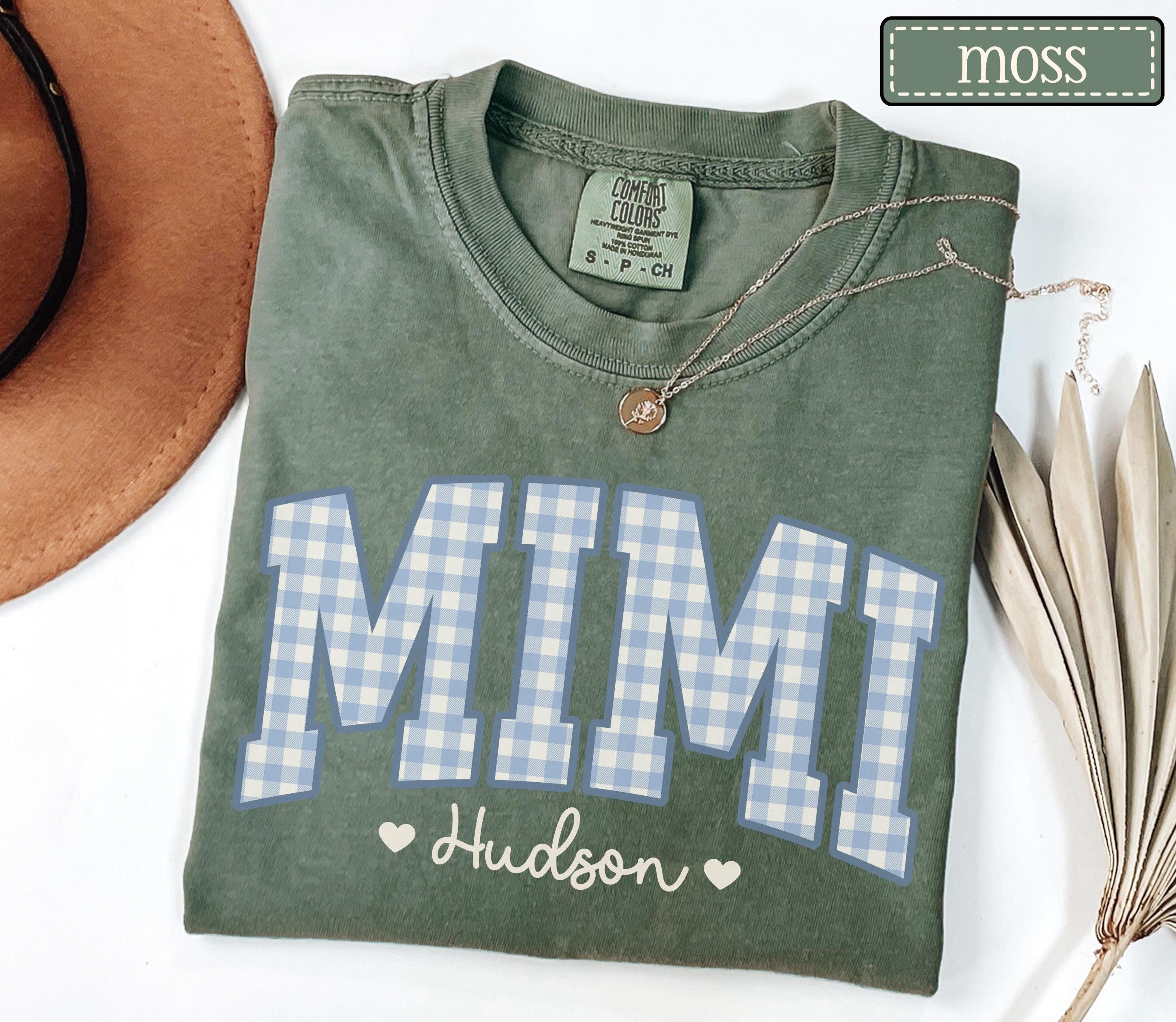 Personalized Mimi Comfort Colors Shirt • Mimi Custom Grandkid