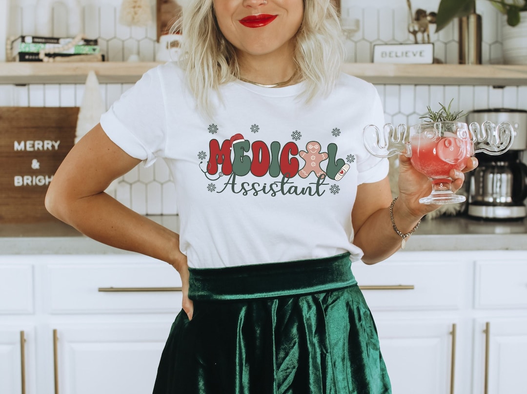 Medical Assistant Christmas Shirt Medical Assistant Gifts Group MA