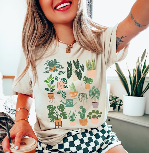 Womens Plant Mom Shirt Plants Lover Mom Gift Tee Cactus Succulent Womens Plant Mom Shirt Plants Lover Mom Gift Tee Cactus Succulent