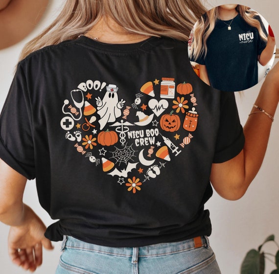 NICU Nurse  Halloween Shirt • NICU Boo Crew Tshirt • Spooky NICU Crew Tee • Neonatal Icu Nurse • Neonatal Intensive Care Unit • Nicu Gifts