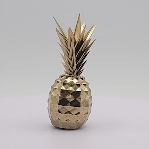 Ananas Goud 3D Gedrukt Miniatuur Beeldje 3D Gedrukt Mini Dennenappel Decoratie Cadeau Party Decor Swinger Schommel