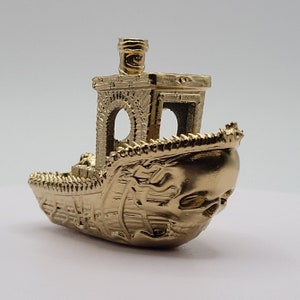 Geist Schiff Benchy Gold Miniatur Mini Figur Figurine Geschenk Schreibtisch Niedliche Memesammlung Dekoration Bagger Halloween Geschenk Einzigartig