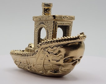 Ghost Ship Benchy Gold Miniature Mini Figure Figurine Gift Desk Cute Memecollection decoration Dredge Halloween Gift Unique