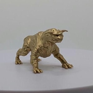Gold Terror Dog Miniature Figurine 3D Printed Ghost Busters Halloween Decor Unique Decoration Gift