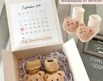 Pregnancy Announcement Gift Box | Custom Calendar, Baby Socks (2027)