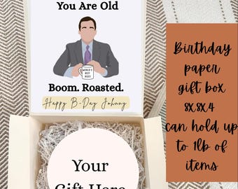 The Office Birthday Gift Box: "Boom. Roasted." Inspired