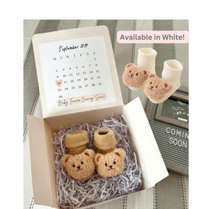 Geschenkdoos kalender zwangerschapsaankondiging 2026 / doos familieaankondiging | Grootoudersaankondiging, geboortecadeau baby | Geschenkdoos 8 x 8 x 4 inch