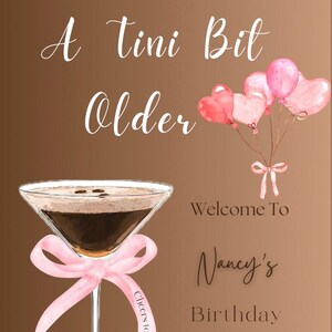 Tini Bisschen Älter | Ich bearbeite für Sie - Digital Download - Für Geburtstag Poster Bord - Geburtstagsschild Digital Download - Ich bearbeite für Sie