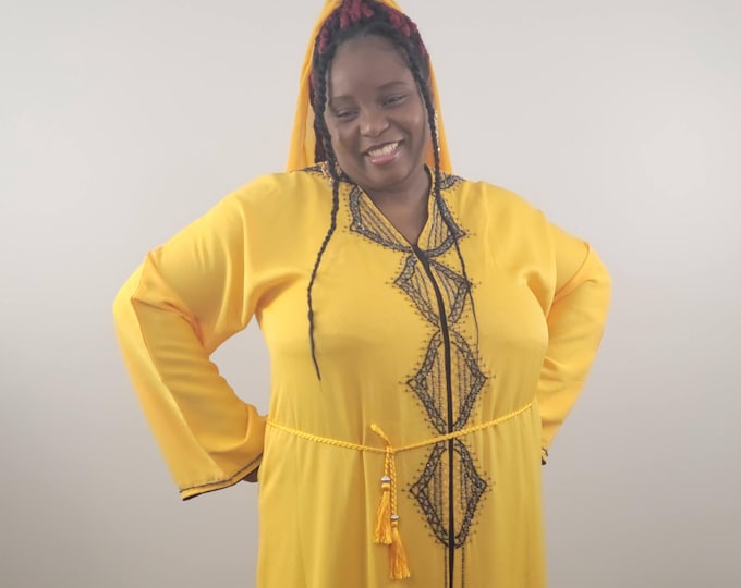 Yellow Kaftan for women