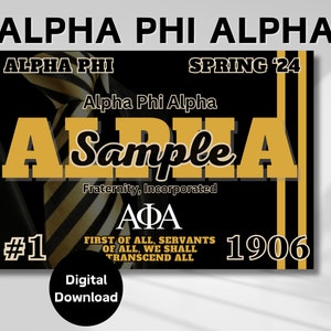 Beautiful personalized Alpha Phi Alpha digital downloadable poster , Black Greek, sorority gifts, Alpha man, line crossing, probate gift