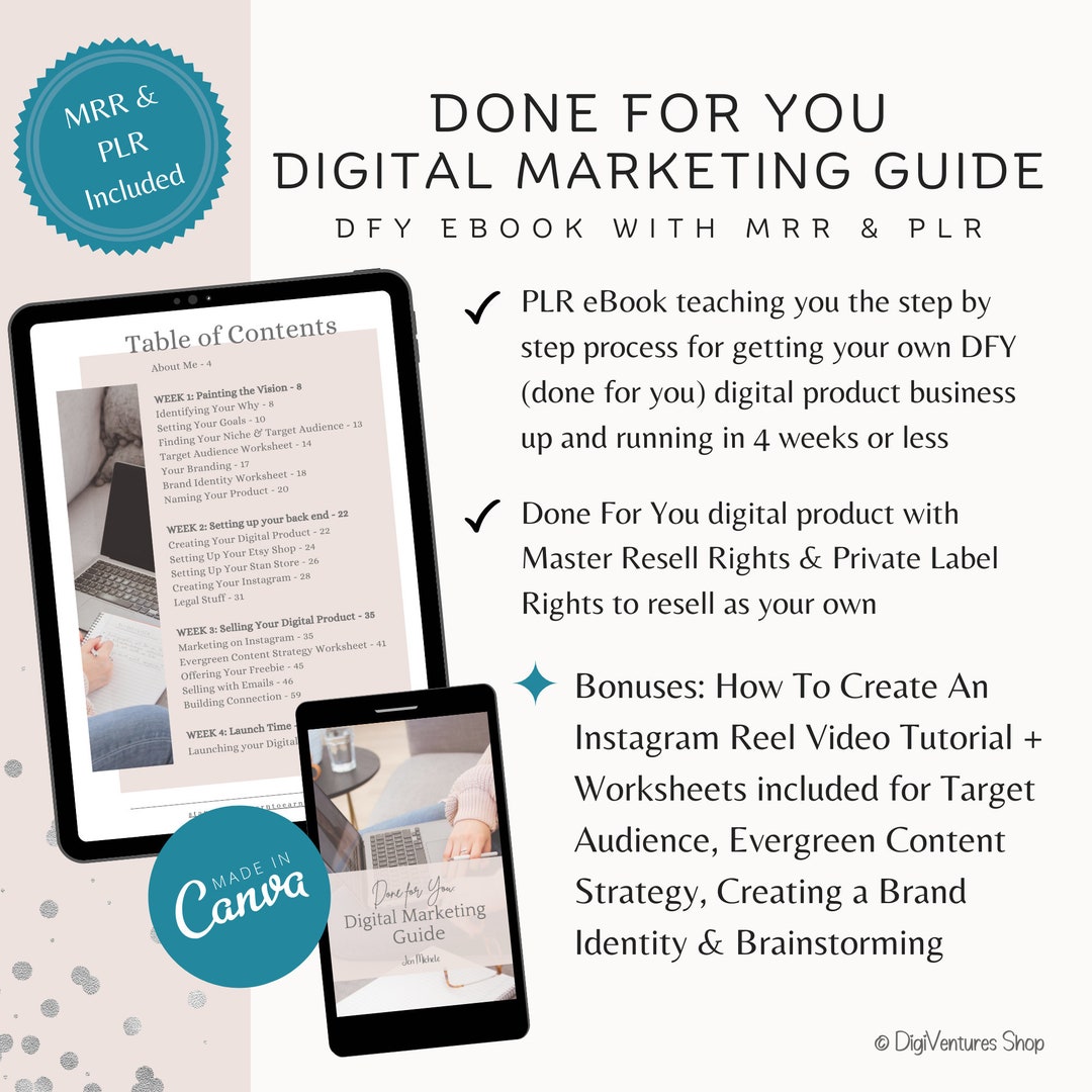 Done for You Digital Marketing Guide With Master Resell Rights ...