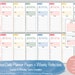 Undated Daily Planner Pages + Weekly Reflection - Editable & Printable ...
