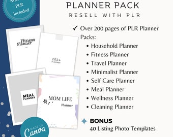 Ultimatives PLR Planer-Paket | DFY Digitale Produkte & Vorlagen | Canva Vorlage | Eigenmarkenrechte Digitale Produkte | Personalisierbarer Planer